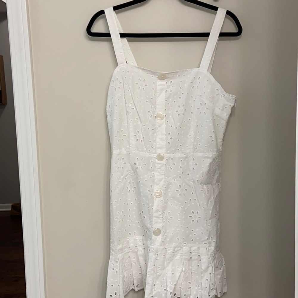 Alexis white tan top dress